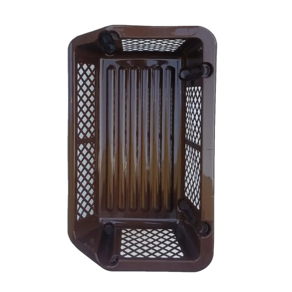 Етажерка органайзер пластикова для зберігання на кухню, у ванну коричнева -
                                                        Фото 5